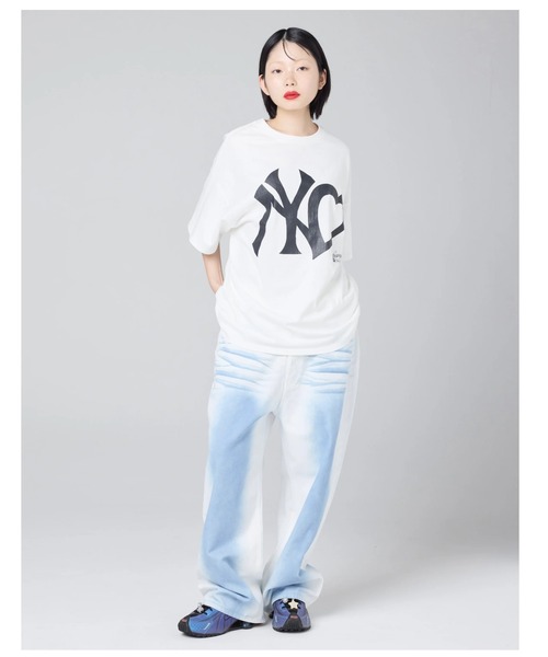Little sunny bite（リトルサニーバイト）の「littlesunnybite/リトルサニーバイト/color spray denim pants（デニムパンツ・レディース・ピンク/ベージュ/ブルー・S/M）」の8枚目の写真