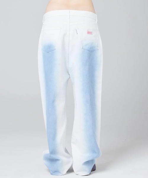 Little sunny bite（リトルサニーバイト）の「littlesunnybite/リトルサニーバイト/color spray denim pants（デニムパンツ・レディース・ピンク/ベージュ/ブルー・S/M）」の11枚目の写真