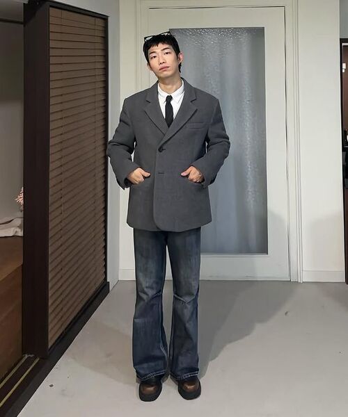 INTEMPOMOOD(インテンポムード)の「ハードウォッシングフレアパンツ : 2カラー(デニムパンツ・レディース・スカイブルー/ブルー・X-LARGE/LARGE/MEDIUM)」の15枚目の写真