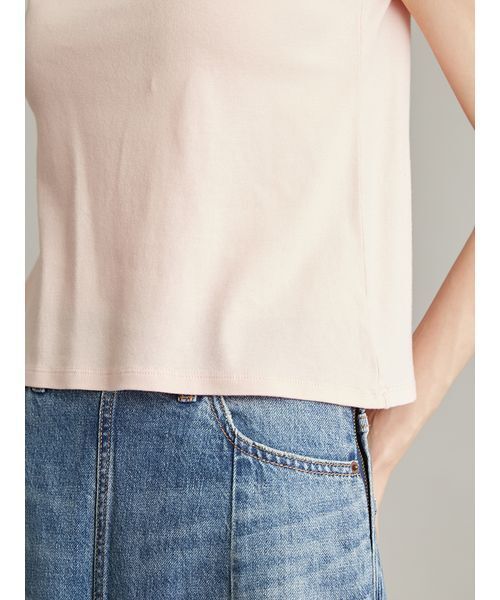 Mila Owen(ミラオーウェン)の「【接触冷感】スカラップデザインコンパクトTシャツ(Tシャツ/カットソー・レディース・ホワイト/ブラック/ピンク/ブラウン・F)」の13枚目の写真