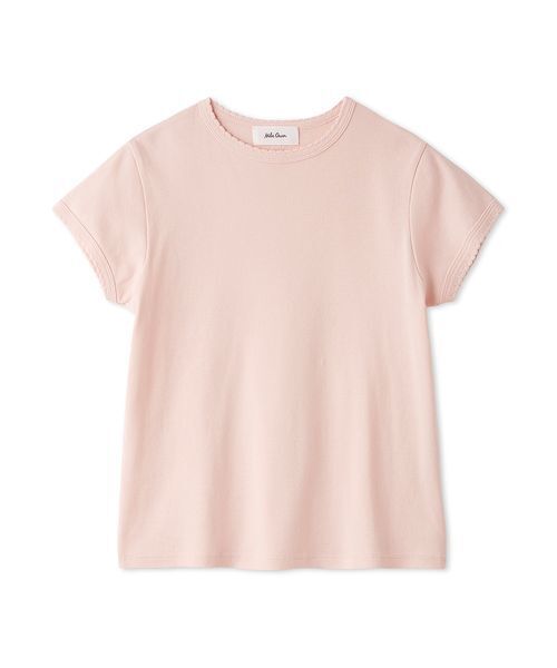 Mila Owen(ミラオーウェン)の「【接触冷感】スカラップデザインコンパクトTシャツ(Tシャツ/カットソー・レディース・ホワイト/ブラック/ピンク/ブラウン・F)」の17枚目の写真