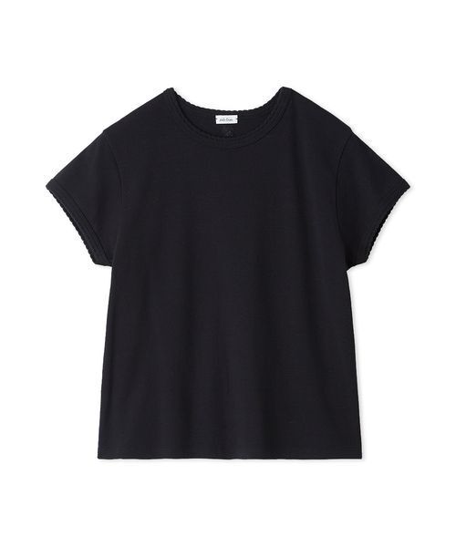 Mila Owen(ミラオーウェン)の「【接触冷感】スカラップデザインコンパクトTシャツ(Tシャツ/カットソー・レディース・ホワイト/ブラック/ピンク/ブラウン・F)」の18枚目の写真