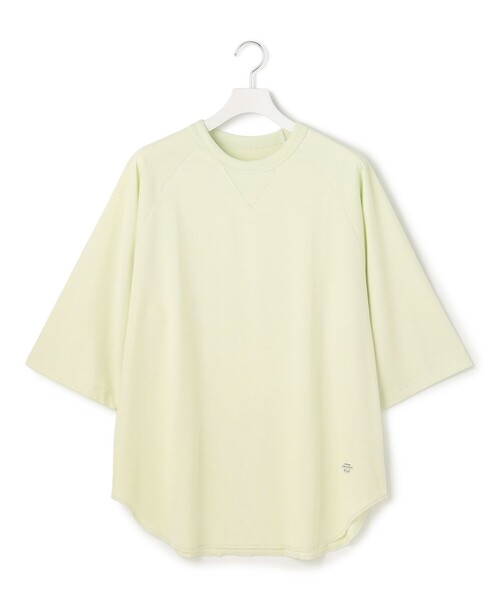 J.PRESS YORK STREET（ジェイプレスヨークストリート）の「【UNISEX】接触冷感 ラグランスリーブTシャツ（Tシャツ/カットソー・メンズ・ライトグリーン系/ホワイト系/グレー系・SMALL/MEDIUM/LARGE）」の3枚目の写真