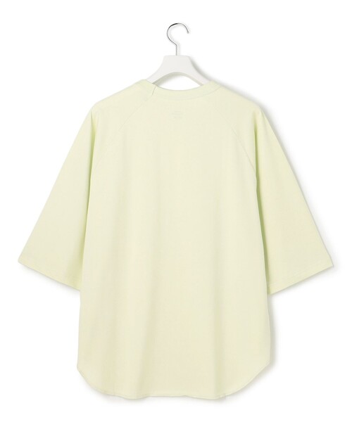 J.PRESS YORK STREET（ジェイプレスヨークストリート）の「【UNISEX】接触冷感 ラグランスリーブTシャツ（Tシャツ/カットソー・メンズ・ライトグリーン系/ホワイト系/グレー系・SMALL/MEDIUM/LARGE）」の4枚目の写真
