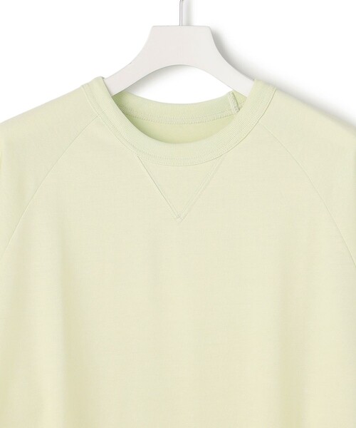 J.PRESS YORK STREET（ジェイプレスヨークストリート）の「【UNISEX】接触冷感 ラグランスリーブTシャツ（Tシャツ/カットソー・メンズ・ライトグリーン系/ホワイト系/グレー系・SMALL/MEDIUM/LARGE）」の5枚目の写真
