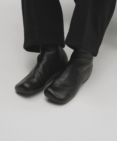 セール】FRONT ZIP CHUNKY BOOTS フロントジップ チャンキーブーツ