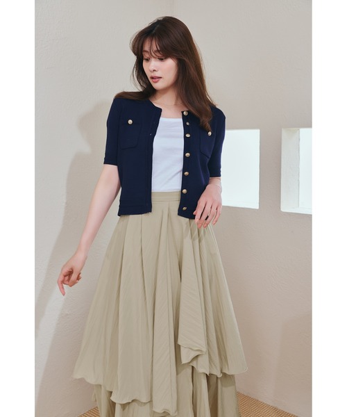 Gold Button Knit Cardigan（カーディガン/ボレロ）｜Her lip to（ハー