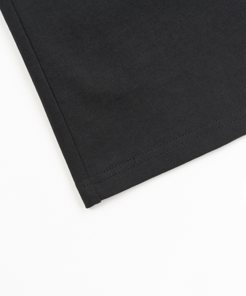 TOFFEE（トフィー）の「[S-XXL] スリムクロップボタンハーフTシャツ (ブラック)（Tシャツ/カットソー・メンズ・その他・SMALL/MEDIUM/LARGE/X-LARGE/XX-LARGE）」の4枚目の写真
