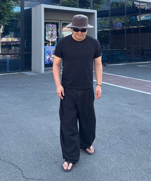 TOFFEE（トフィー）の「[S-XXL] スリムクロップボタンハーフTシャツ (ブラック)（Tシャツ/カットソー・メンズ・その他・SMALL/MEDIUM/LARGE/X-LARGE/XX-LARGE）」の9枚目の写真