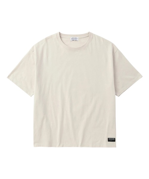 POET MEETS DUBWISE(ポエットミーツダブワイズ)の「POET MEETS DUBWISE/ポエトミーツダブワイズ PMD LOGO LOOSE FIT T-shirt(Tシャツ/カットソー・メンズ・ベージュ系その他/スミクロ・L/XL)」の3枚目の写真
