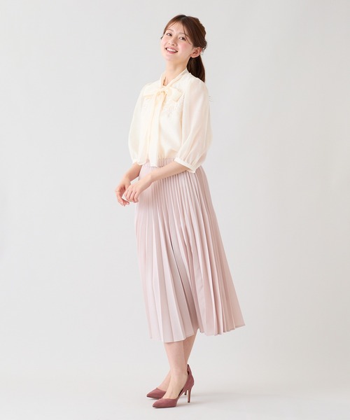 Rose Tiara（ローズティアラ）の「3Dレースリボンブラウス（シャツ/ブラウス・レディース・ピンク/オフホワイト/ブラック・38/46/42）」の21枚目の写真