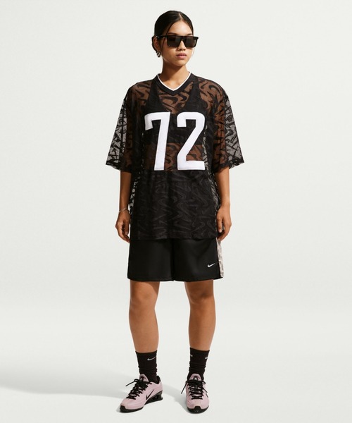 NIKE(ナイキ)の「NIKE AS W NK CHILL WVN LACE JERSEY / ナイキ ウィメンズ チル ウーヴン レース ジャージー 【SP】(ジャージ・レディース・ブラック・L/M/S)」の10枚目の写真