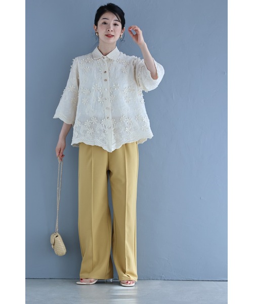 cawaii(カワイイ)の「2wayスリーブの花びら浮かぶ柔らかシャツトップス(シャツ/ブラウス・レディース・アイボリー・FREE)」の15枚目の写真