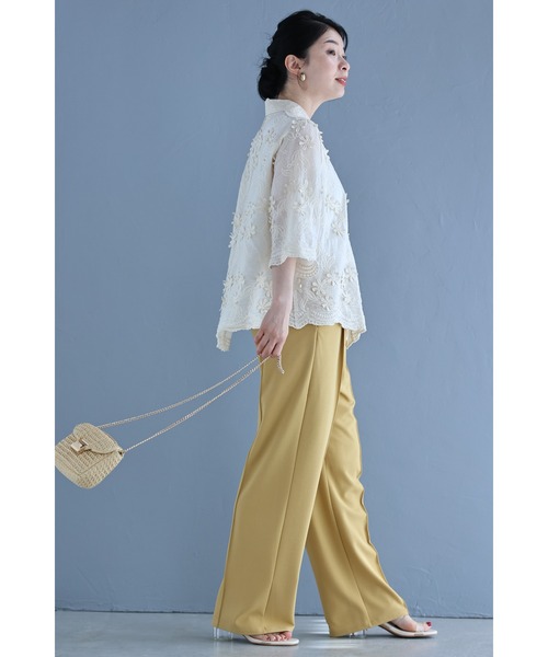 cawaii(カワイイ)の「2wayスリーブの花びら浮かぶ柔らかシャツトップス(シャツ/ブラウス・レディース・アイボリー・FREE)」の16枚目の写真
