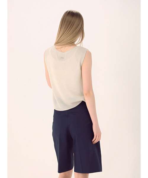ACUD（アクド）の「Natural Flow Linen Knit _Ivory（Tシャツ/カットソー・レディース・オフホワイト・FREE）」の3枚目の写真