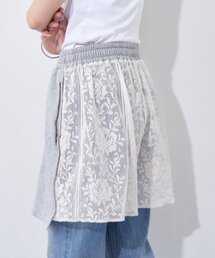 etsinta（エシンタ）の「【etsinta】レース切り替えスウェットショーツ（スウェットパンツ）」