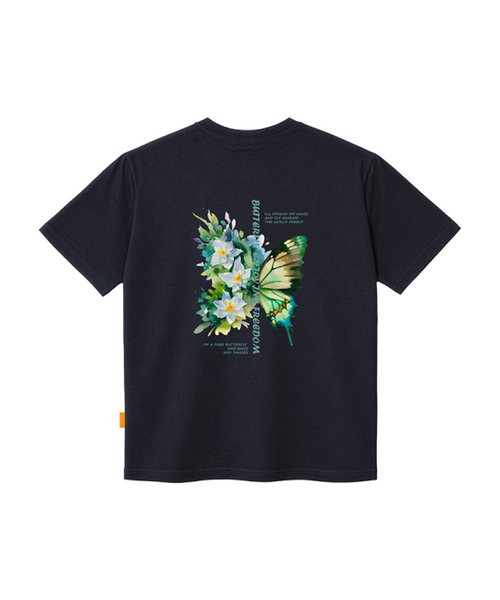 LLAMO(エラモ)の「リリーフライ 半袖Tシャツ 男女共用 ビッグサイズ S 4XL(Tシャツ/カットソー・レディース・レッド/ベージュ/ネイビー/ホワイト・SMALL/X-LARGE/4XL/3XL/LARGE/MEDIUM/2XL)」の5枚目の写真