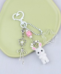 UP START（アップスタート）の「【Bls】【ZA】【Bling Leads】ゆめかわ うさぎチャーム(BL)（キーホルダー）」