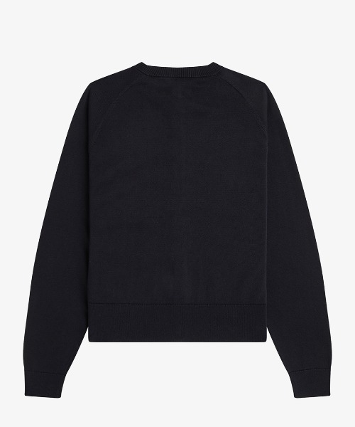FRED PERRY(フレッドペリー)の「Crew Neck Cardigan/クルーネックカーディガン(カーディガン/ボレロ・レディース・ブラック/プラム・10/8)」の17枚目の写真
