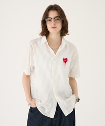 MELTING HEART STRIPE SHIRT / メルティングハートストライプシャツ
