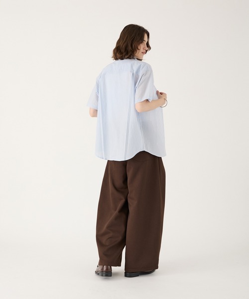 ONCILY(オンシェリー)の「MELTING HEART STRIPE SHIRT / メルティングハートストライプシャツ(シャツ/ブラウス・メンズ・ブラック/ホワイト/ブルー・LARGE/SMALL/MEDIUM)」の18枚目の写真