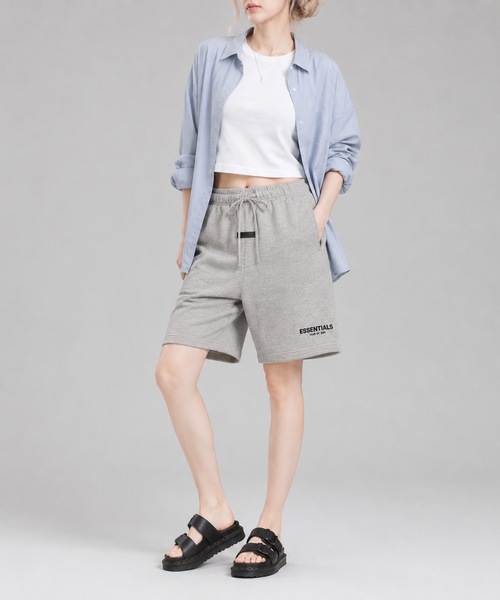 FOG ESSENTIALS（エフオージーエッセンシャルズ）の「【FOG ESSENTIALS】エッセンシャルズ FRONT LOGO ハーフパンツ（スウェットパンツ・レディース・オートミール/ブラック/ホワイト系その他・SMALL/MEDIUM/LARGE/X-LARGE）」の8枚目の写真