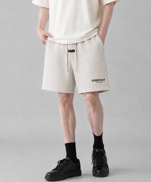 FOG ESSENTIALS（エフオージーエッセンシャルズ）の「【FOG ESSENTIALS】エッセンシャルズ FRONT LOGO ハーフパンツ（スウェットパンツ・レディース・オートミール/ブラック/ホワイト系その他・SMALL/MEDIUM/LARGE/X-LARGE）」の16枚目の写真