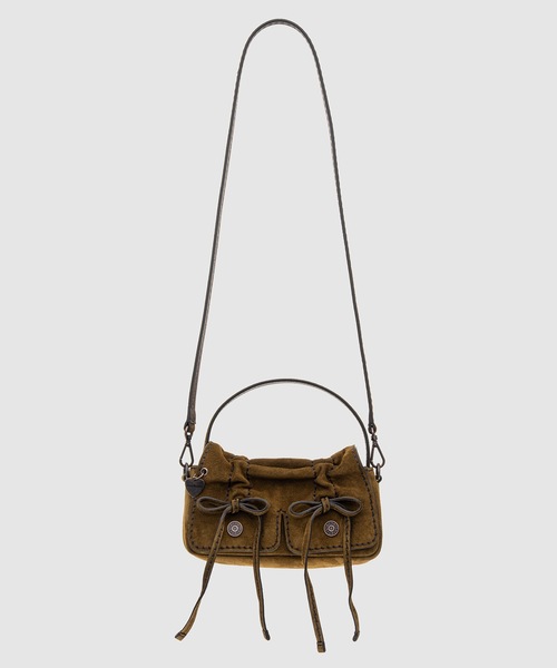 Acne Studios(アクネストゥディオズ)の「Multipocket Micro Crossbody Suede(ショルダーバッグ・レディース・その他・ONE SIZE)」の1枚目の写真