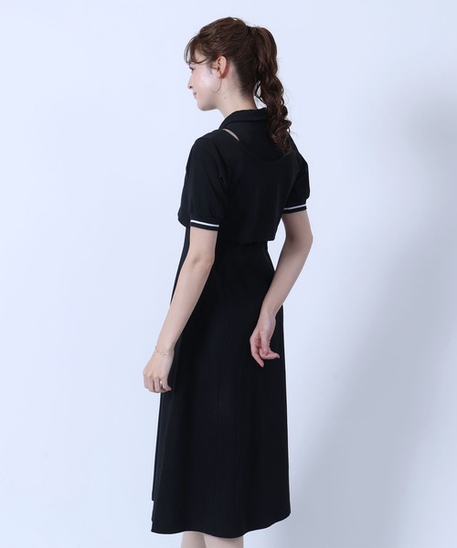 MARY QUANT(マリークワント)の「レイヤードデザインポロ ワンピース(ワンピース・レディース・ブラック/ホワイト/ブルー・M)」の16枚目の写真