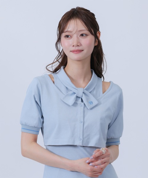 MARY QUANT(マリークワント)の「レイヤードデザインポロ ワンピース(ワンピース・レディース・ブラック/ホワイト/ブルー・M)」の11枚目の写真