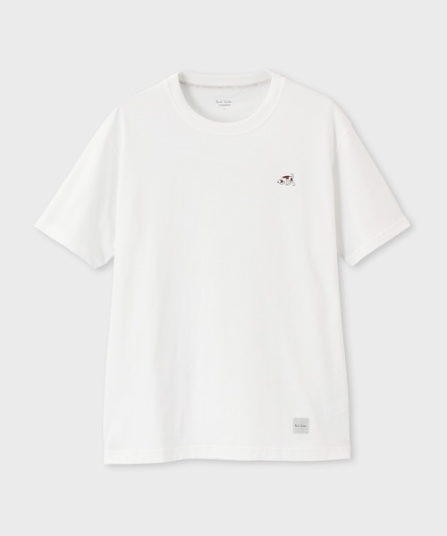 Paul Smith(ポールスミス)の「【ラウンジウェアー】“English Pointer & Dalmatian” 半袖Tシャツ【853417 7394A】(Tシャツ/カットソー・メンズ・ホワイト/ネイビー・LARGE/MEDIUM)」の2枚目の写真