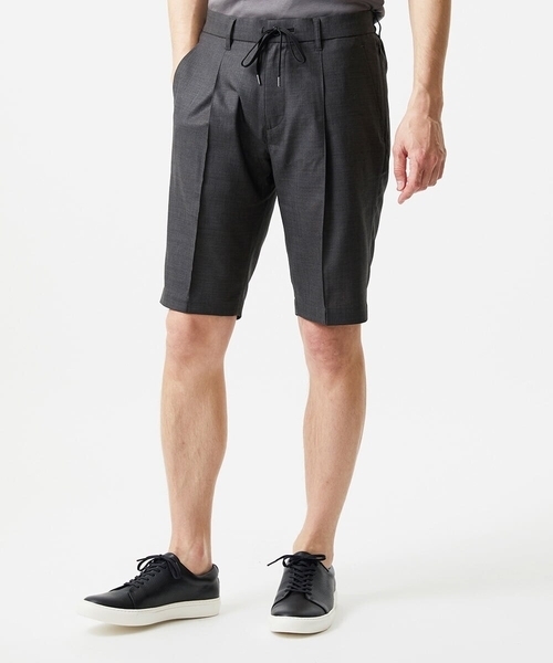 MICHEL KLEIN HOMME (ミッシェルクランオム)の「【セットアップ】ワンタックイージーショートパンツ(その他パンツ・メンズ・ダークグレー/パープル・MEDIUM/LARGE/X-LARGE)」の14枚目の写真