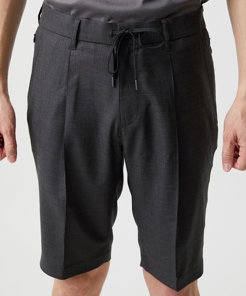 MICHEL KLEIN HOMME (ミッシェルクランオム)の「【セットアップ】ワンタックイージーショートパンツ(その他パンツ・メンズ・ダークグレー/パープル・MEDIUM/LARGE/X-LARGE)」の8枚目の写真