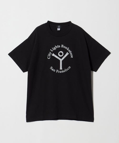 Steven Alan(スティーブンアラン)の「<CITY LIGHTS BOOK STORE> LOGO SSL TEE/Tシャツ(Tシャツ/カットソー・メンズ・ブラック・XL/L)」の1枚目の写真