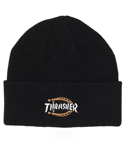 Dickies(ディッキーズ)の「DICKIES × THRASHER ビーニー ニットキャップ(ニットキャップ/ビーニー・メンズ・ブラック・FREE)」の1枚目の写真