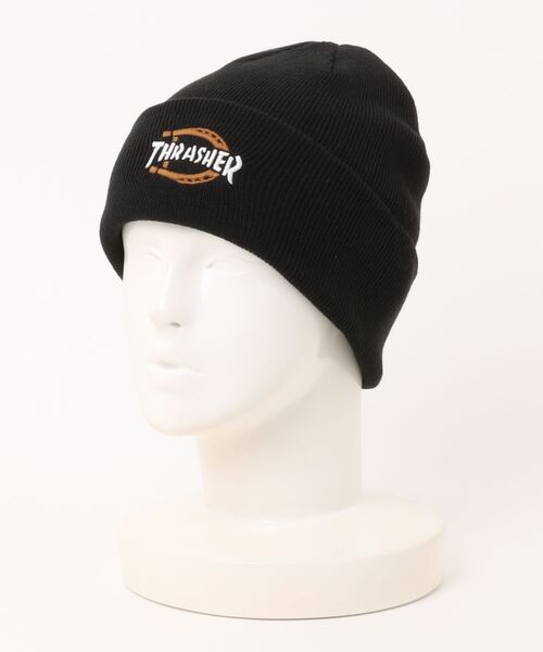 Dickies(ディッキーズ)の「DICKIES × THRASHER ビーニー ニットキャップ(ニットキャップ/ビーニー・メンズ・ブラック・FREE)」の2枚目の写真