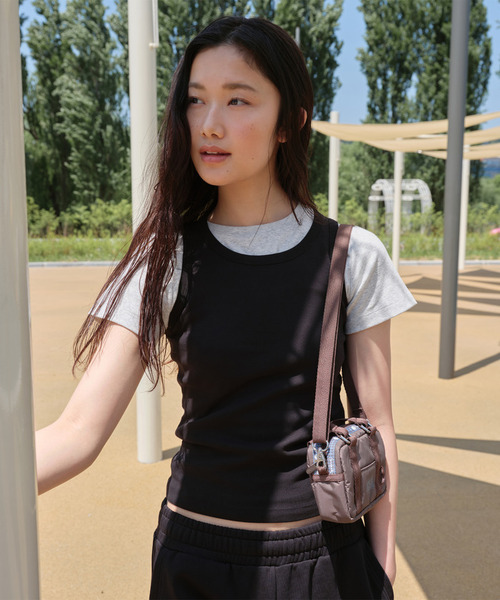 MARITHE + FRANCOIS GIRBAUD(マリテフランソワジルボー)の「【LeSportsac×MARITHE + FRANCOIS GIRBAUD】MFG MICRO BAG MFGブラウン(ショルダーバッグ・レディース・ブラウン・FREE)」の4枚目の写真