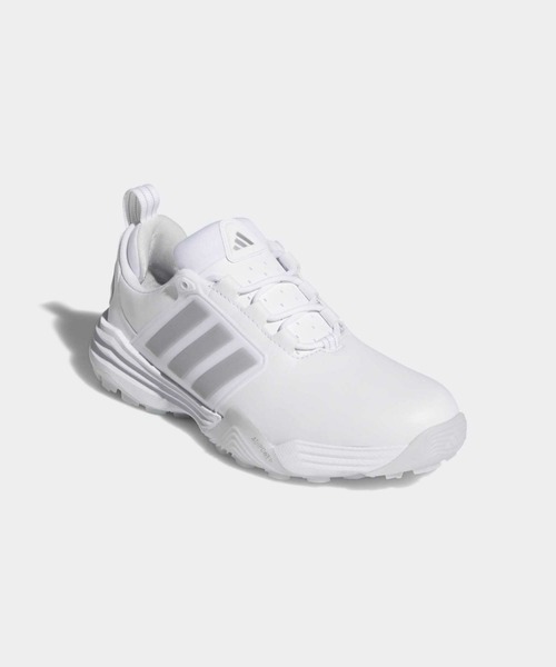 adidas(アディダス)の「アディパワー 26 スパイクレス ゴルフ / ADIPOWER 26 SPIKELESS GOLF SHOES【adidas Golf/アディダスゴルフ】(スニーカー・レディース・ホワイト×シルバー・22.5cm/23.5cm/24.5cm/25.5cm/23.0cm/24.0cm/25.0cm/22.0cm)」の4枚目の写真