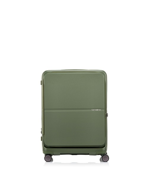 Samsonite(サムソナイト)の「サムソナイト FLATFORM スピナー 66/24 エキスパンダー FT メタリックグリーン(スーツケース/キャリーバッグ・メンズ・ダークグリーン系・M)」の3枚目の写真