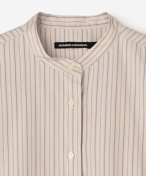 nicholson&nicholson(ニコルソンアンドニコルソン)の「nicholson & nicholson | 〈別注〉 コットン バックギャザーブラウス WOMEN(シャツ/ブラウス・レディース・ブラウン系その他/ブラック/ベージュ系その他/ブルー系その他5・38)」の7枚目の写真