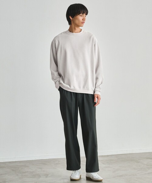green label relaxing(グリーンレーベルリラクシング)の「モール ジャガード クルーネック 長袖 カットソー(Tシャツ/カットソー・メンズ・ダークブラウン/ライトグレー/ダークグレー/オリーブ・XL/L/M/S)」の19枚目の写真