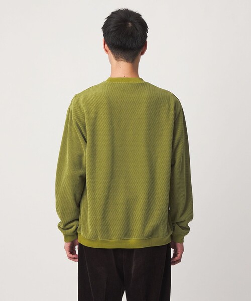green label relaxing(グリーンレーベルリラクシング)の「モール ジャガード クルーネック 長袖 カットソー(Tシャツ/カットソー・メンズ・ダークブラウン/ライトグレー/ダークグレー/オリーブ・XL/L/M/S)」の11枚目の写真