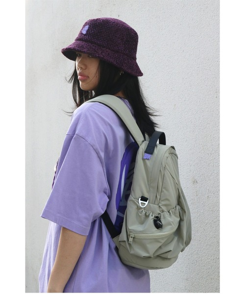 OFFWINTER(オフウィンター)の「【OFFWINTER】撥水高光沢サテン/高密度コーマ綿 ロケットバックパック / リュック M PC収納可 13インチ(スペースシリーズ)(ショルダーバッグ・メンズ・ブルー/グリーン/パープル・MEDIUM)」の8枚目の写真
