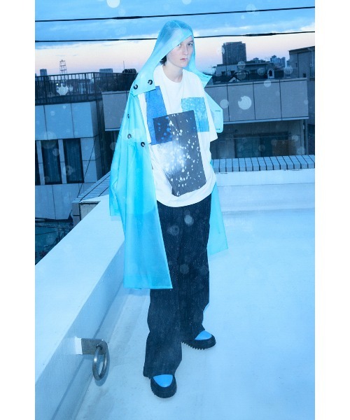 ENFOLD（エンフォルド）の「RAIN LARGE T-SHIRT（Tシャツ/カットソー・レディース・ホワイト/ブラック・38）」の6枚目の写真