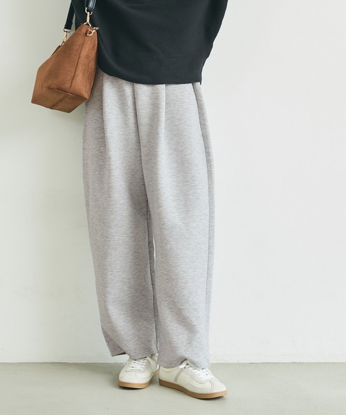 coca(coca)(コカ)の「ソフトスウェットコクーンパンツ(スウェットパンツ・レディース・グレー/ブラック・S/M/L)」の3枚目の写真