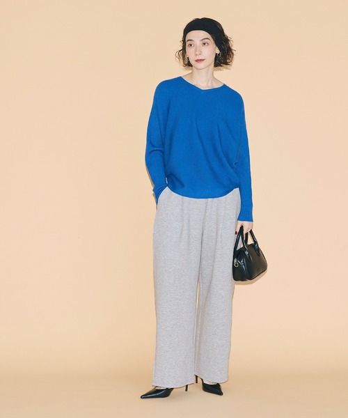 coca(coca)(コカ)の「ソフトスウェットコクーンパンツ(スウェットパンツ・レディース・グレー/ブラック・S/M/L)」の7枚目の写真