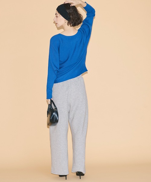 coca(coca)(コカ)の「ソフトスウェットコクーンパンツ(スウェットパンツ・レディース・グレー/ブラック・S/M/L)」の8枚目の写真