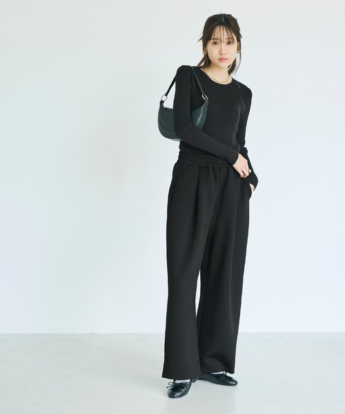 coca(coca)(コカ)の「ソフトスウェットコクーンパンツ(スウェットパンツ・レディース・グレー/ブラック・S/M/L)」の12枚目の写真