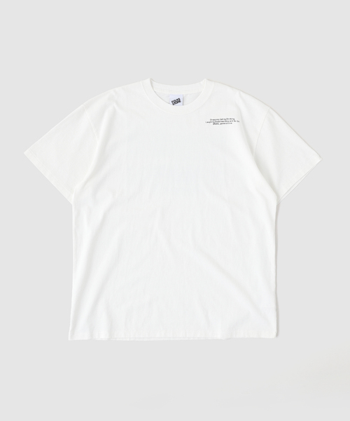 JOURNAL STANDARD(ジャーナルスタンダード)の「FOLKS STORE PRINT Tシャツ(Tシャツ/カットソー・メンズ・ホワイト/アイボリー/ブラック系その他・SMALL/MEDIUM/LARGE)」の2枚目の写真