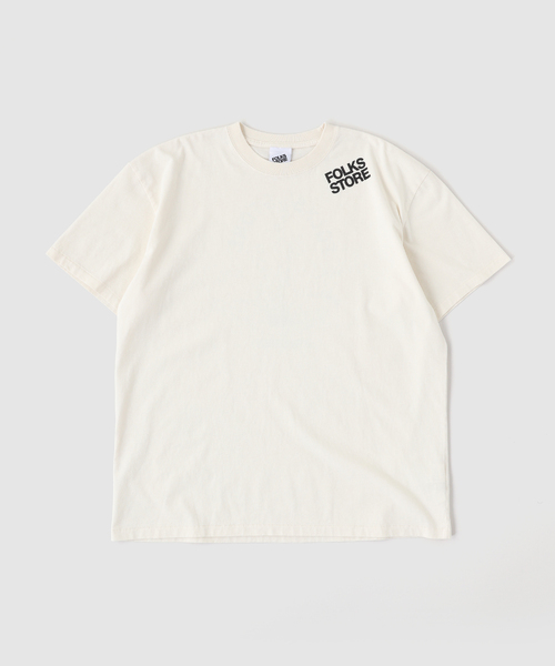 JOURNAL STANDARD(ジャーナルスタンダード)の「FOLKS STORE PRINT Tシャツ(Tシャツ/カットソー・メンズ・ホワイト/アイボリー/ブラック系その他・SMALL/MEDIUM/LARGE)」の3枚目の写真